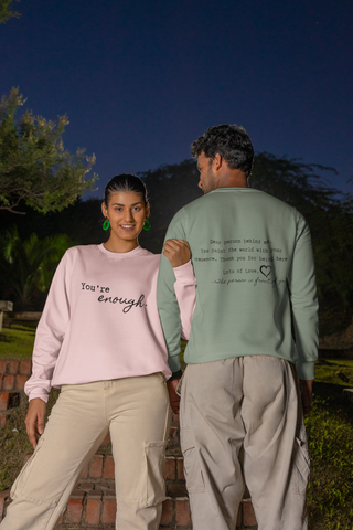 "You're Enough" Inspirational Message Crewneck