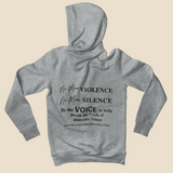 Be the Voice Anti-Abuse Hoodie (Available in Grey and Purple)