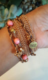 Saving Grace Collection: Bracelet- Bohemia Style Gold Plated Multi-Layer Beaded