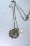 Unfinished Story: The Semicolon Hand-Stamped Necklace