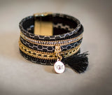 The Genesis 50:20 Collection: Divine Magnetism Boho Chic Leather Wrap Bracelets