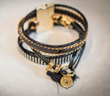 The Genesis 50:20 Collection: Divine Magnetism Boho Chic Leather Wrap Bracelets