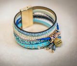 The Genesis 50:20 Collection: Divine Magnetism Boho Chic Leather Wrap Bracelets