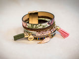 The Genesis 50:20 Collection: Divine Magnetism Boho Chic Leather Wrap Bracelets