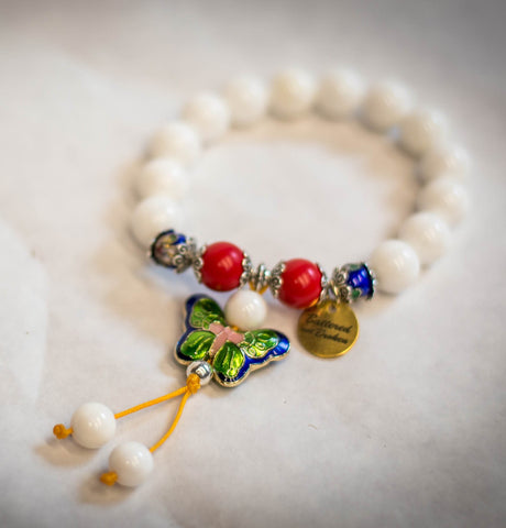 The Genesis 50:20 Grace Collection: Serene Radiance Expandable Butterfly Bracelet