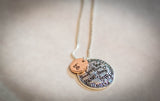 Affirmation Alchemy: Dual-Charm Inspirational Necklace