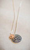 Affirmation Alchemy: Dual-Charm Inspirational Necklace