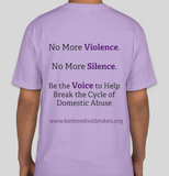 Domestic Violence Awareness (Survivor) T-Shirt- Unisex (Grey & Purple )